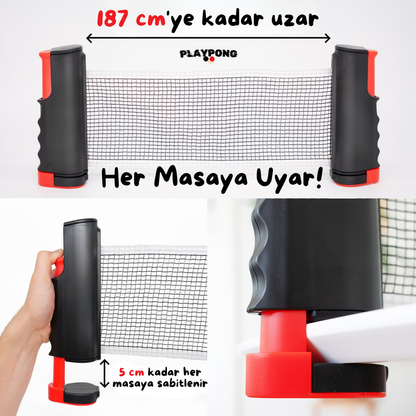 PlayPong™ Portatif Masa Tenisi Seti